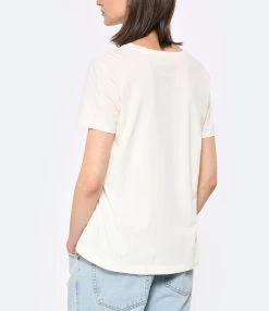 NEWTONE Tee-shirt Starlight Wet Lips Coton Naturel -ANINE BING Boutique newto look20230223 469