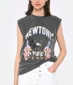 NEWTONE Tee-shirt Biker Steel Pepper -ANINE BING Boutique newto look20230223 488