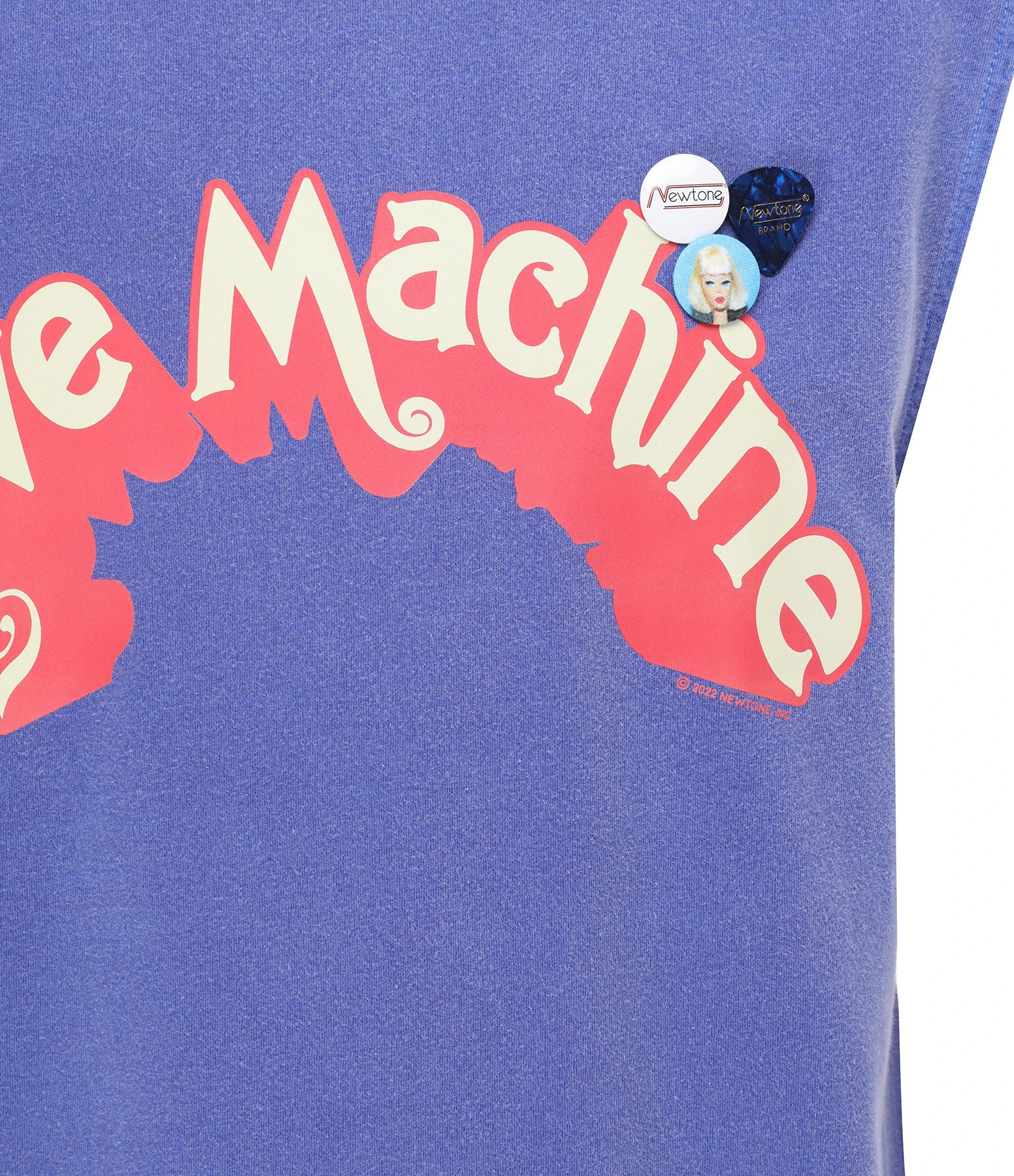 NEWTONE Robe Longue Daytona Machine Flo Blue 4 NEWTONE Robe Longue Daytona Machine Flo Blue – Image 2