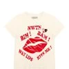 NEWTONE Tee-shirt Starlight Wet Lips Coton Naturel -ANINE BING Boutique newtone brand gamme adn ss23 18