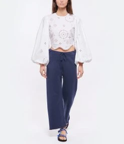 NILI LOTAN Jogging Kiki Coton Bleu Marine -ANINE BING Boutique nilil look20220413 211