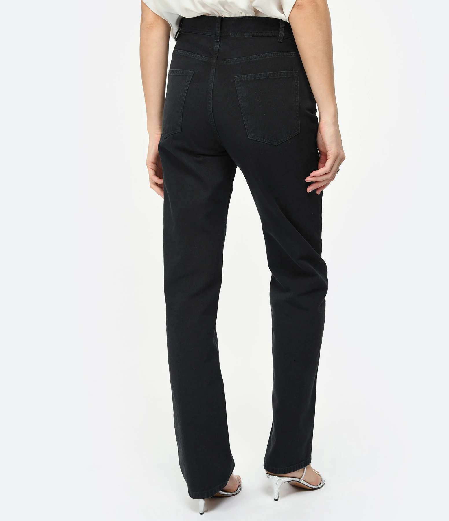 NILI LOTAN Pantalon Smith Coton Charbon 7 NILI LOTAN Pantalon Smith Coton Charbon – Image 5