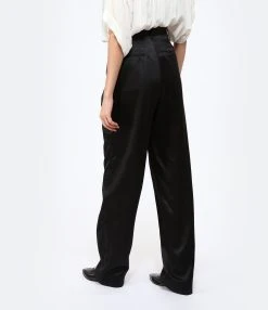 NILI LOTAN Pantalon Plissé Etienne Soie Noir 12 NILI LOTAN Pantalon Plissé Etienne Soie Noir -ANINE BING Boutique nilil look20230117 451