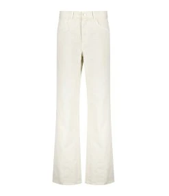 NILI LOTAN Pantalon Mitchell Coton Ecru