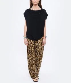 Norma Kamali Pantalon Imprimé Léopard -ANINE BING Boutique norma look20220309 180