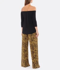 Norma Kamali Top Épaules Dénudées Noir -ANINE BING Boutique norma look20220726 511