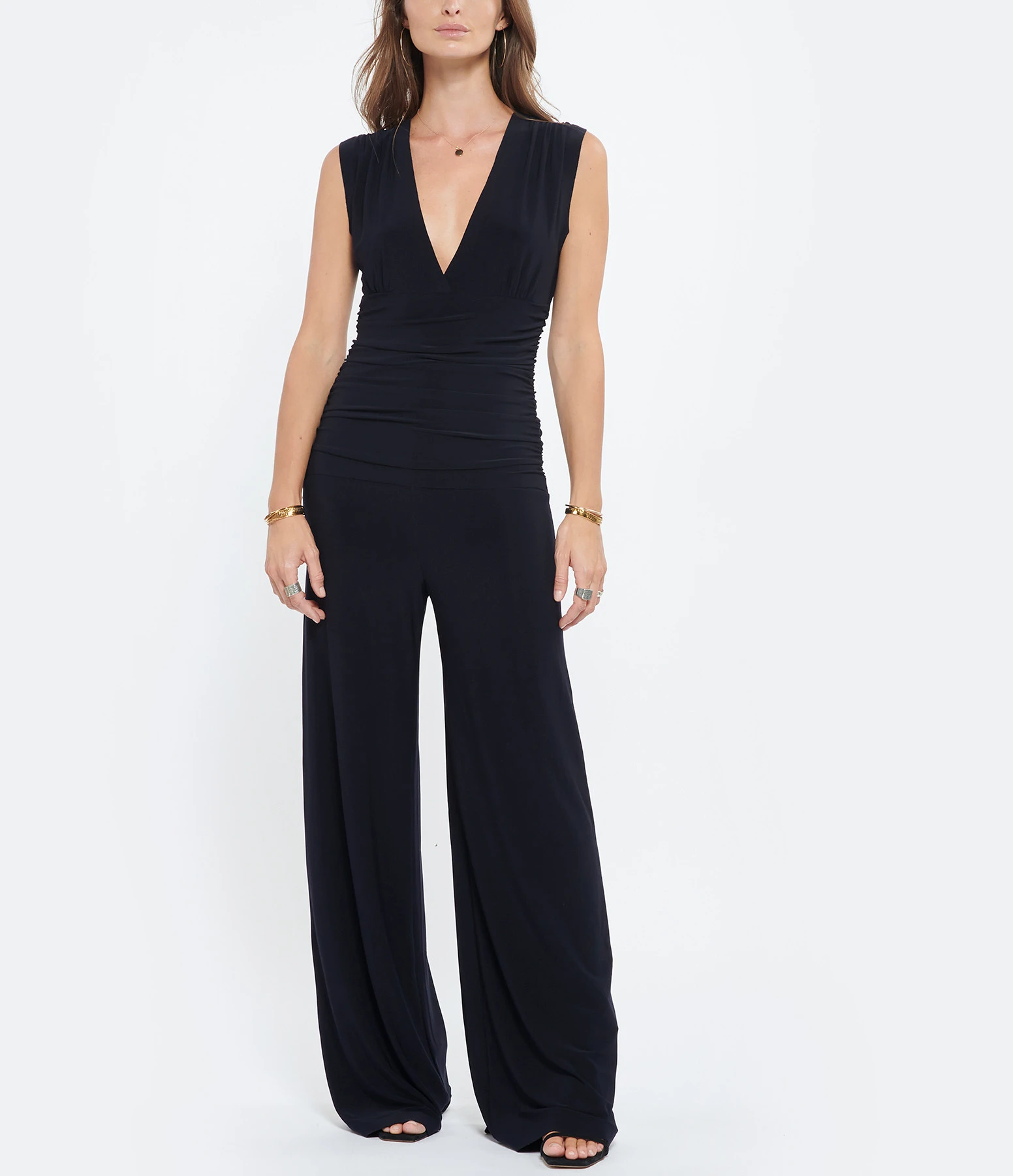 Norma Kamali Combinaison Sans Manches Bleu Nuit 5 Norma Kamali Combinaison Sans Manches Bleu Nuit – Image 3