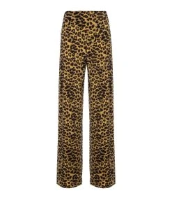 Norma Kamali Pantalon Imprimé Léopard