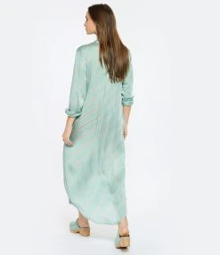 NOUS Robe Katrien Diagonal Rayures Bleu Aqua 9 NOUS Robe Katrien Diagonal Rayures Bleu Aqua -ANINE BING Boutique nouss look20230124 114