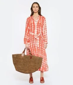 NOUS Robe Nicole Diamonds Soie Papaye 8 NOUS Robe Nicole Diamonds Soie Papaye -ANINE BING Boutique nouss look20230124 84 1