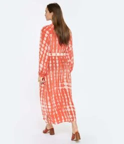 NOUS Robe Nicole Diamonds Soie Papaye -ANINE BING Boutique nouss look20230124 92