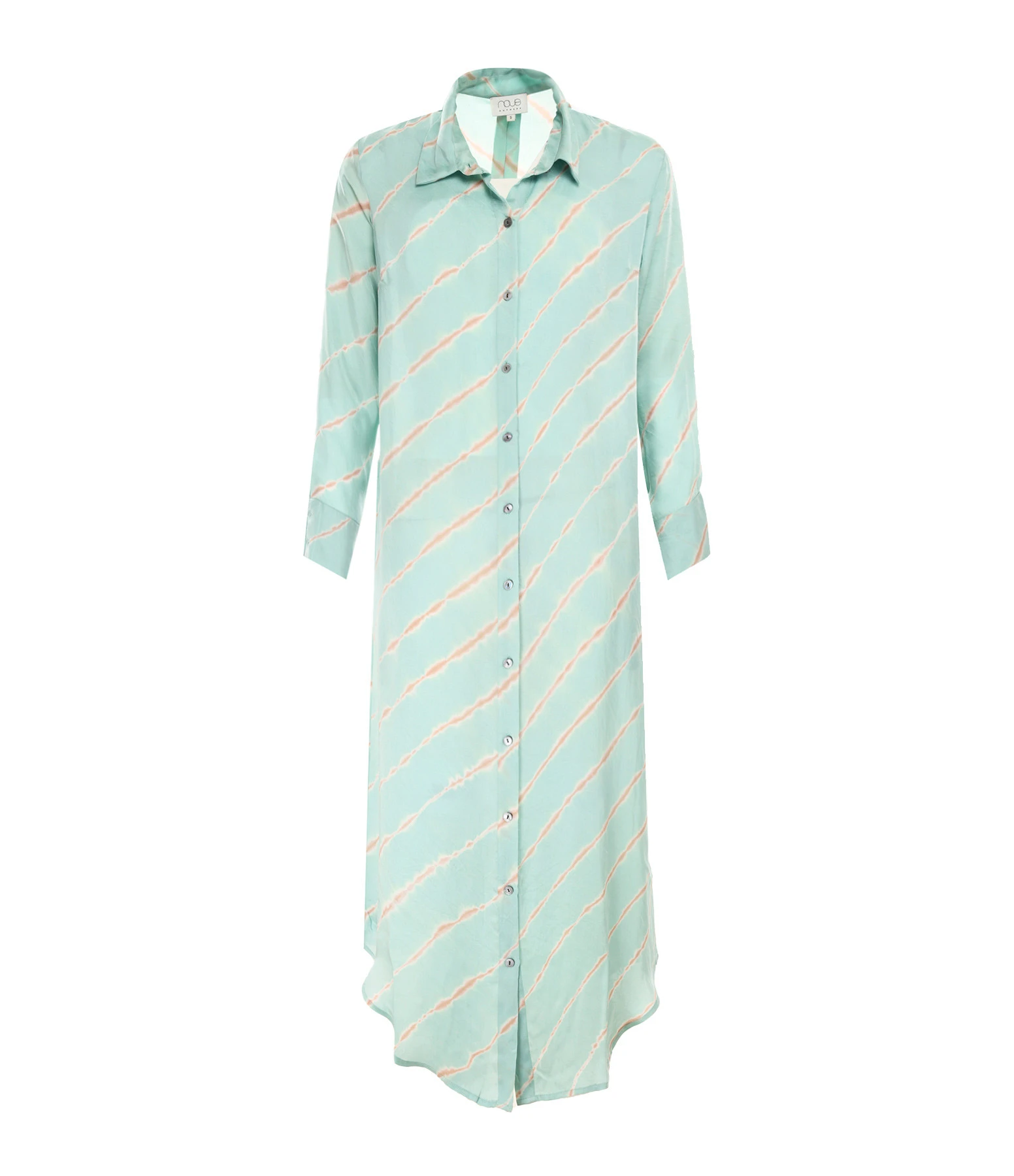 NOUS Robe Katrien Diagonal Rayures Bleu Aqua 3 NOUS Robe Katrien Diagonal Rayures Bleu Aqua