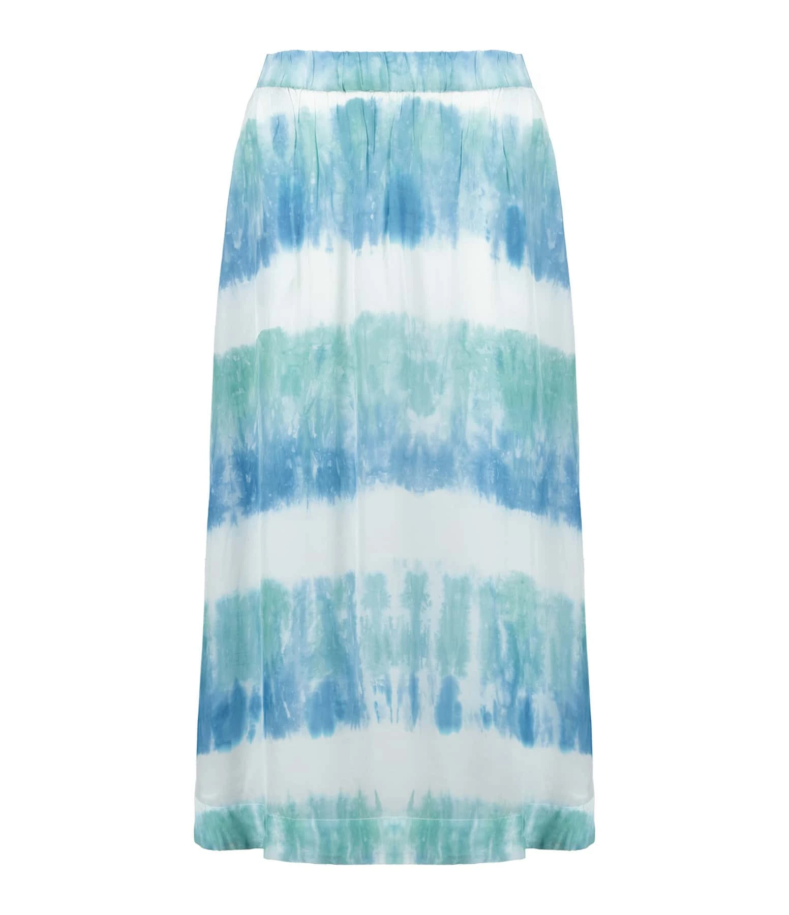 NOUS Jupe Alice Soie Rayures Bleu Aqua 3 NOUS Jupe Alice Soie Rayures Bleu Aqua