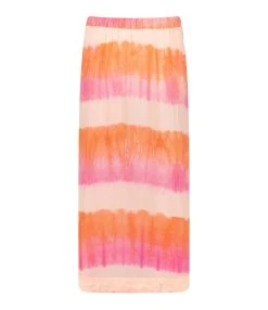 ANINE BING Boutique 26 NOUS Jupe Alice Soie Rayures Papaye