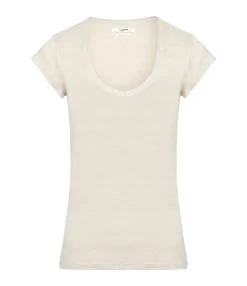 MARANT ÉTOILE Tee-shirt Zankou Lin Écru