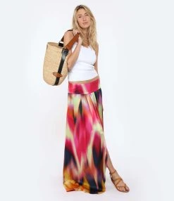 OUD Jupe Calypso Tie And Dye Soie Multicolore 9 OUD Jupe Calypso Tie And Dye Soie Multicolore -ANINE BING Boutique oudca look20230117 353