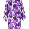 OUD Robe Leonard Motifs Violet Blanc -ANINE BING Boutique oudle50097 pck20230116 1