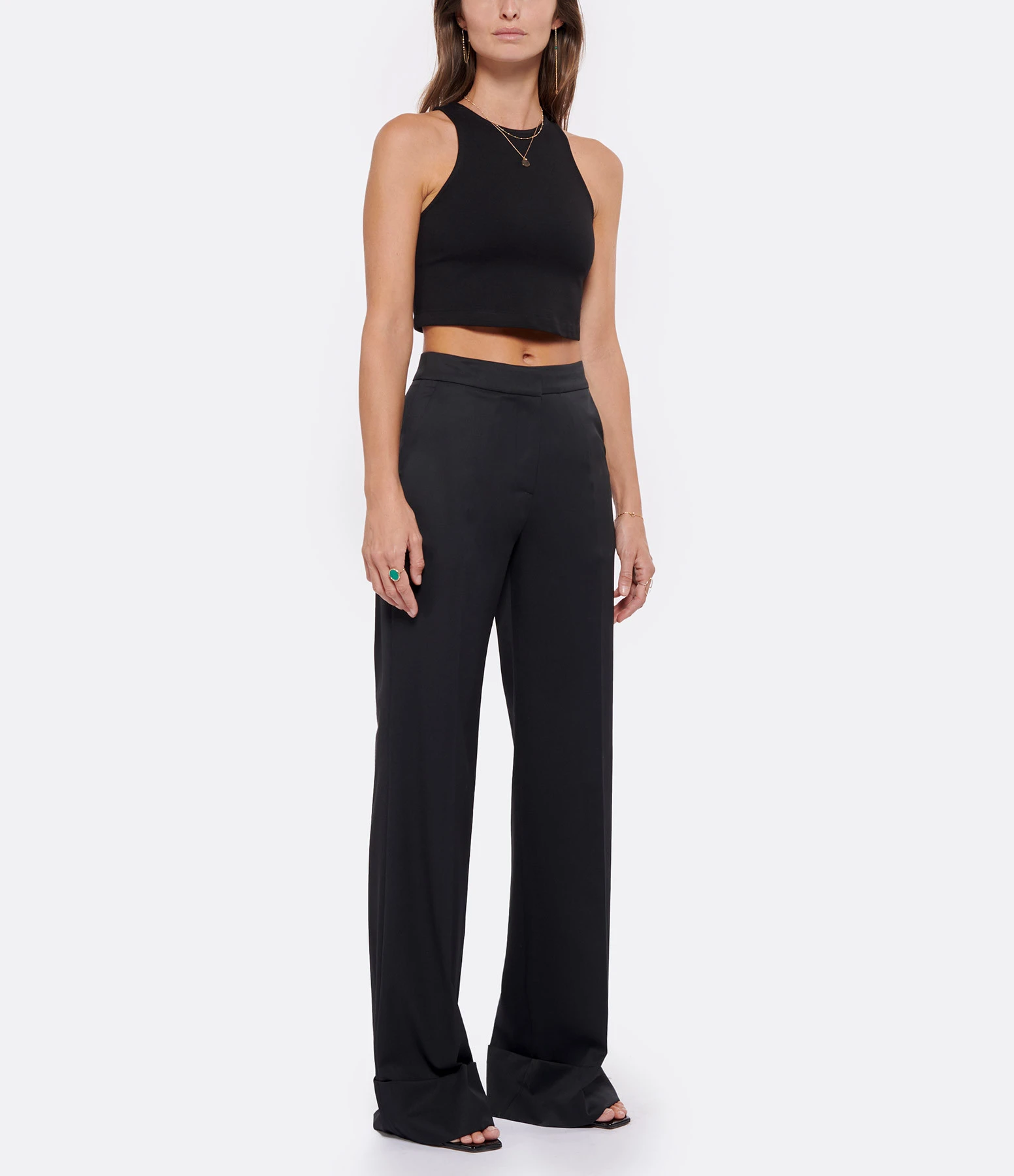 OUD Pantalon Costume Laine Noir 5 OUD Pantalon Costume Laine Noir – Image 3