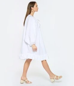PATOU Robe Froufrou Coton Blanc 13 PATOU Robe Froufrou Coton Blanc -ANINE BING Boutique patou look20230124 246 1