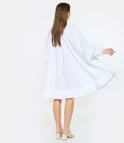 PATOU Robe Froufrou Coton Blanc 12 PATOU Robe Froufrou Coton Blanc -ANINE BING Boutique patou look20230124 248 1