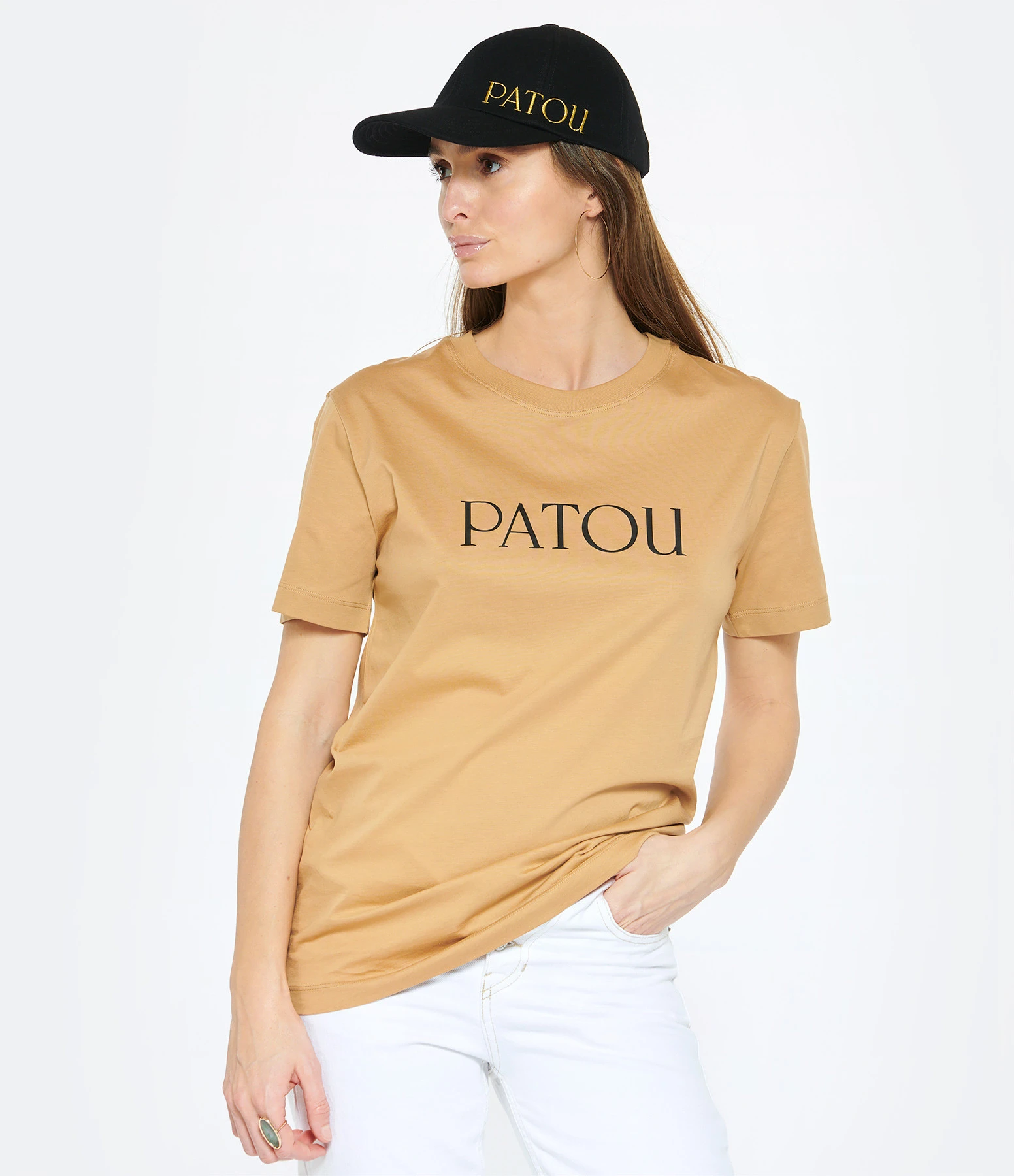 Tee-shirt Essential Patou Coton Marron Chestnut 5 Tee-shirt Essential Patou Coton Marron Chestnut – Image 3