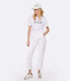 Tee-shirt Essential Patou Coton Blanc -ANINE BING Boutique patou look20230125 563