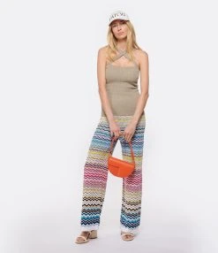 PATOU Top Croisé Laine Cachemire Beige Parchemin -ANINE BING Boutique patou look20230125 78 1