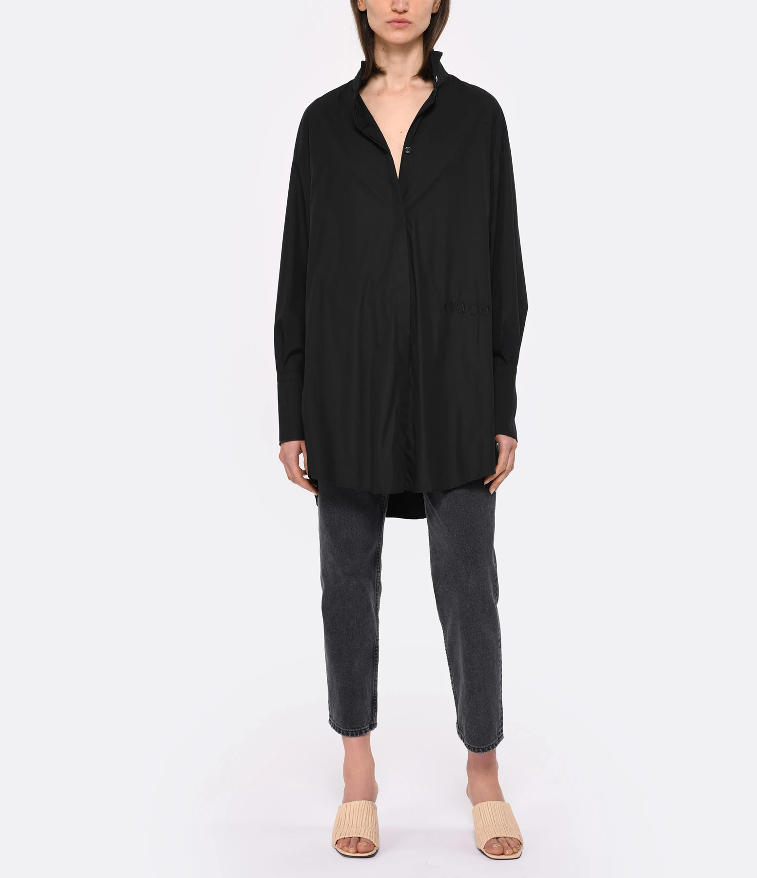 PATOU Robe Painter Coton Noir 7 PATOU Robe Painter Coton Noir – Image 5