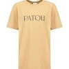 Tee-shirt Essential Patou Coton Marron Chestnut -ANINE BING Boutique patou48702 pck20230118 1