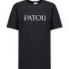 Tee-shirt Essential Patou Coton Noir -ANINE BING Boutique patou48704 pck20230118 1
