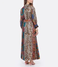 PIERRE-LOUIS MASCIA Robe Longue Aloe Soie Imprimé Animal -ANINE BING Boutique plmas look20220329 155 1