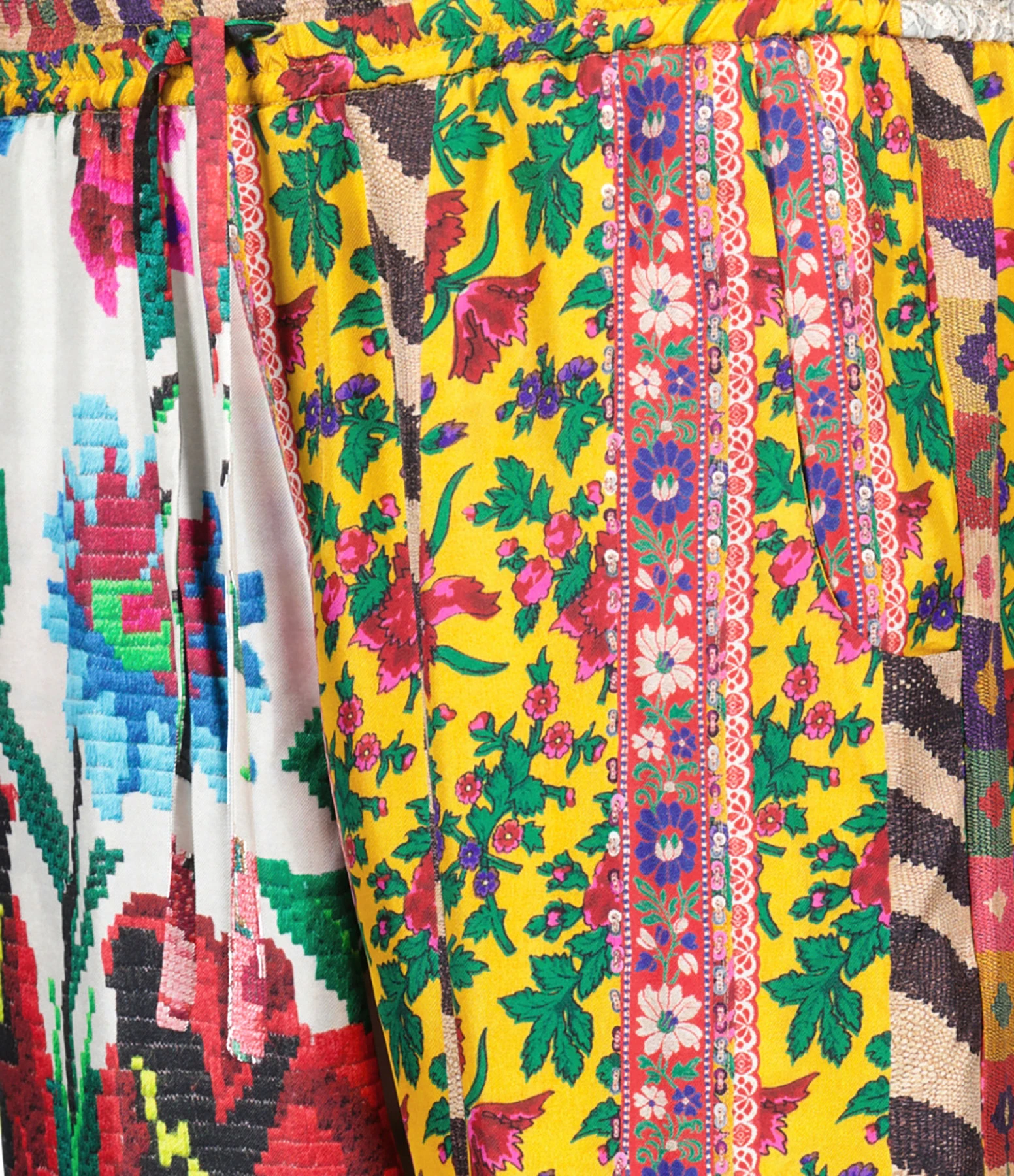 PIERRE-LOUIS MASCIA Pantalon Aloe Soie Imprimé Floral Multicolore 4 PIERRE-LOUIS MASCIA Pantalon Aloe Soie Imprimé Floral Multicolore – Image 2