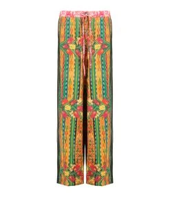 PIERRE-LOUIS MASCIA Pantalon Adanastr Soie Multicolore