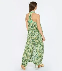 Poupette St Barth Robe Longue Nava Vert -ANINE BING Boutique psbar look20230124 200 1