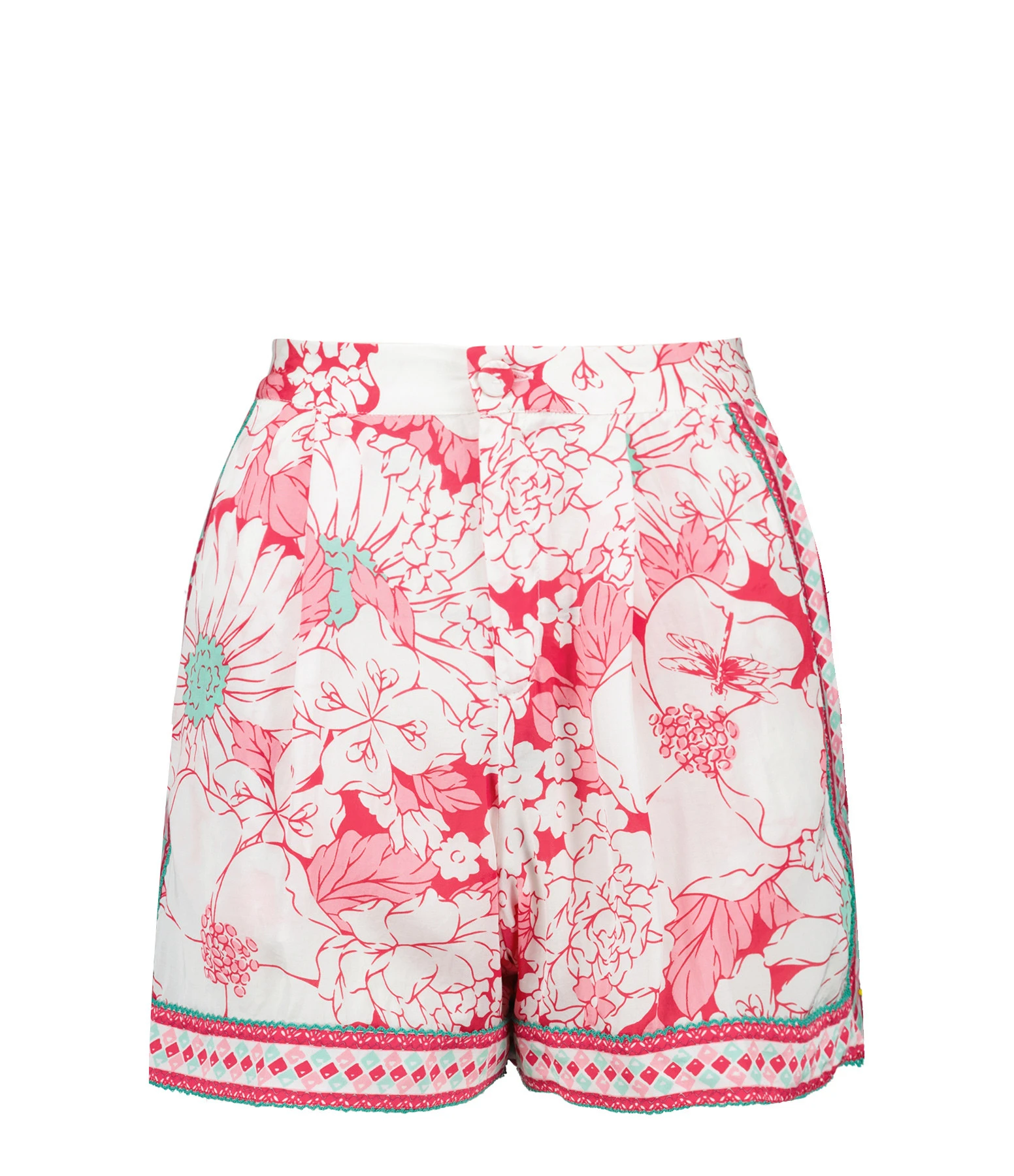 Poupette St Barth Short Isabelle Satin Rose 3 Poupette St Barth Short Isabelle Satin Rose