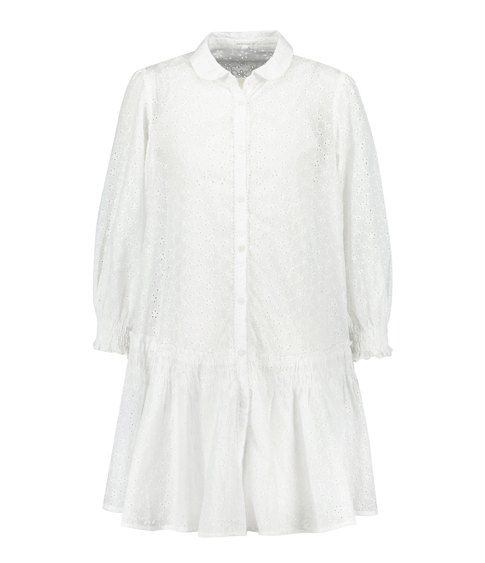 Poupette St Barth Robe Courte Tesorino Coton Brodé Blanc 3 Poupette St Barth Robe Courte Tesorino Coton Brodé Blanc