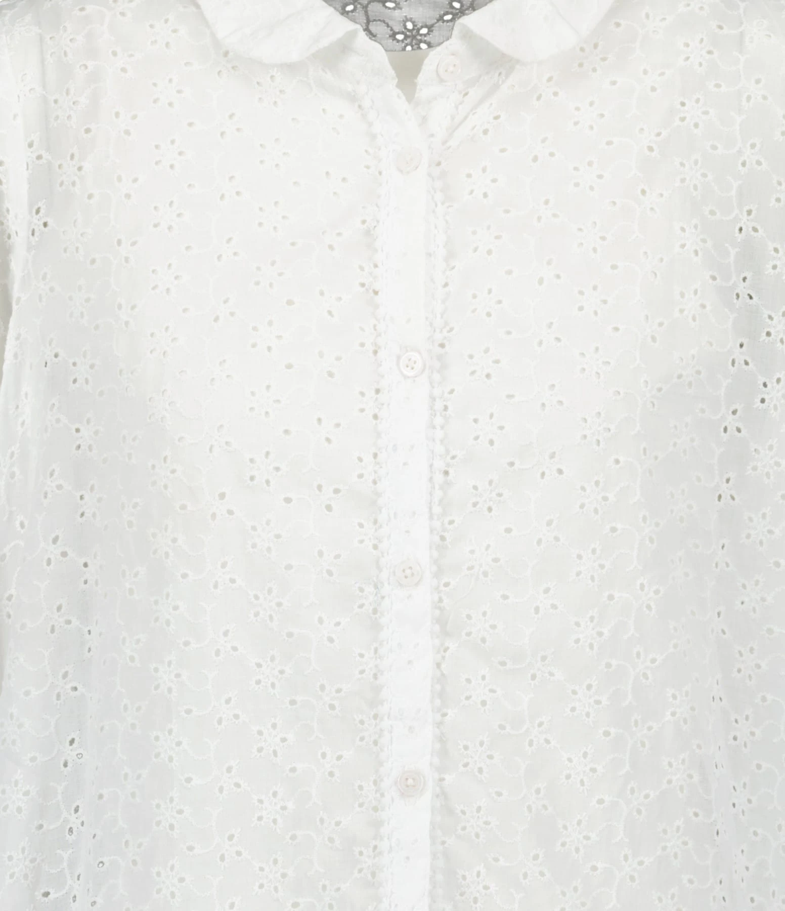 Poupette St Barth Robe Courte Tesorino Coton Brodé Blanc 4 Poupette St Barth Robe Courte Tesorino Coton Brodé Blanc – Image 2