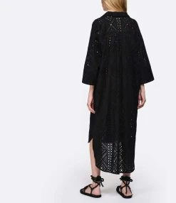 RAIINE Robe Chemise Diaz Noir -ANINE BING Boutique raiin look20230215 398