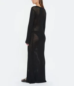 RAIINE Robe Dey Maille Noir -ANINE BING Boutique raiin look20230228 183