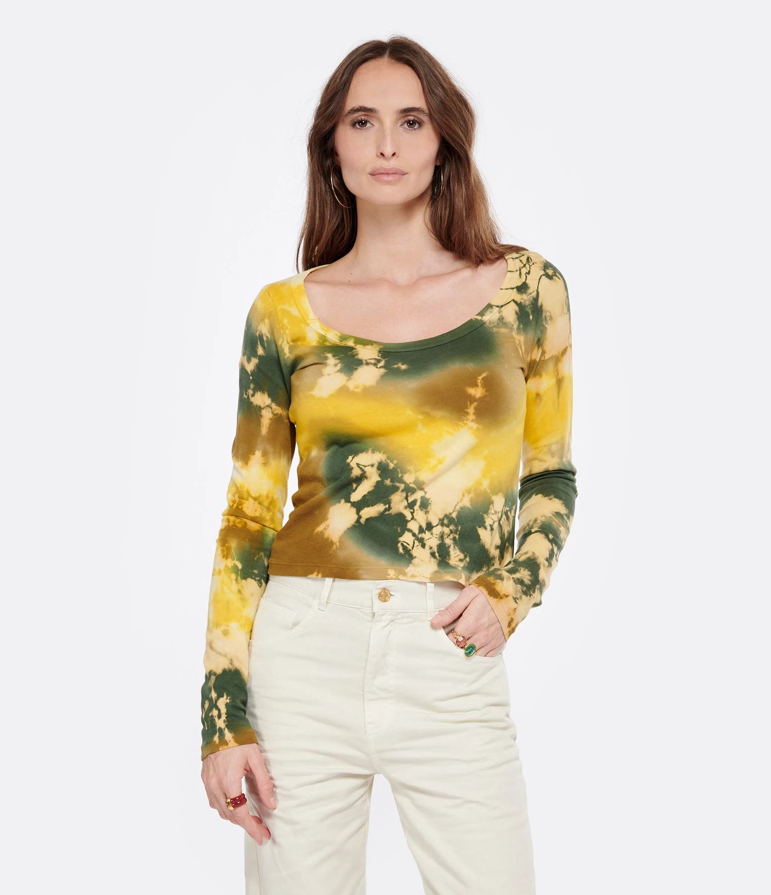 RAQUEL ALLEGRA Tee-shirt Manches Longues Kate Rayures Multicolore 5 RAQUEL ALLEGRA Tee-shirt Manches Longues Kate Rayures Multicolore – Image 3