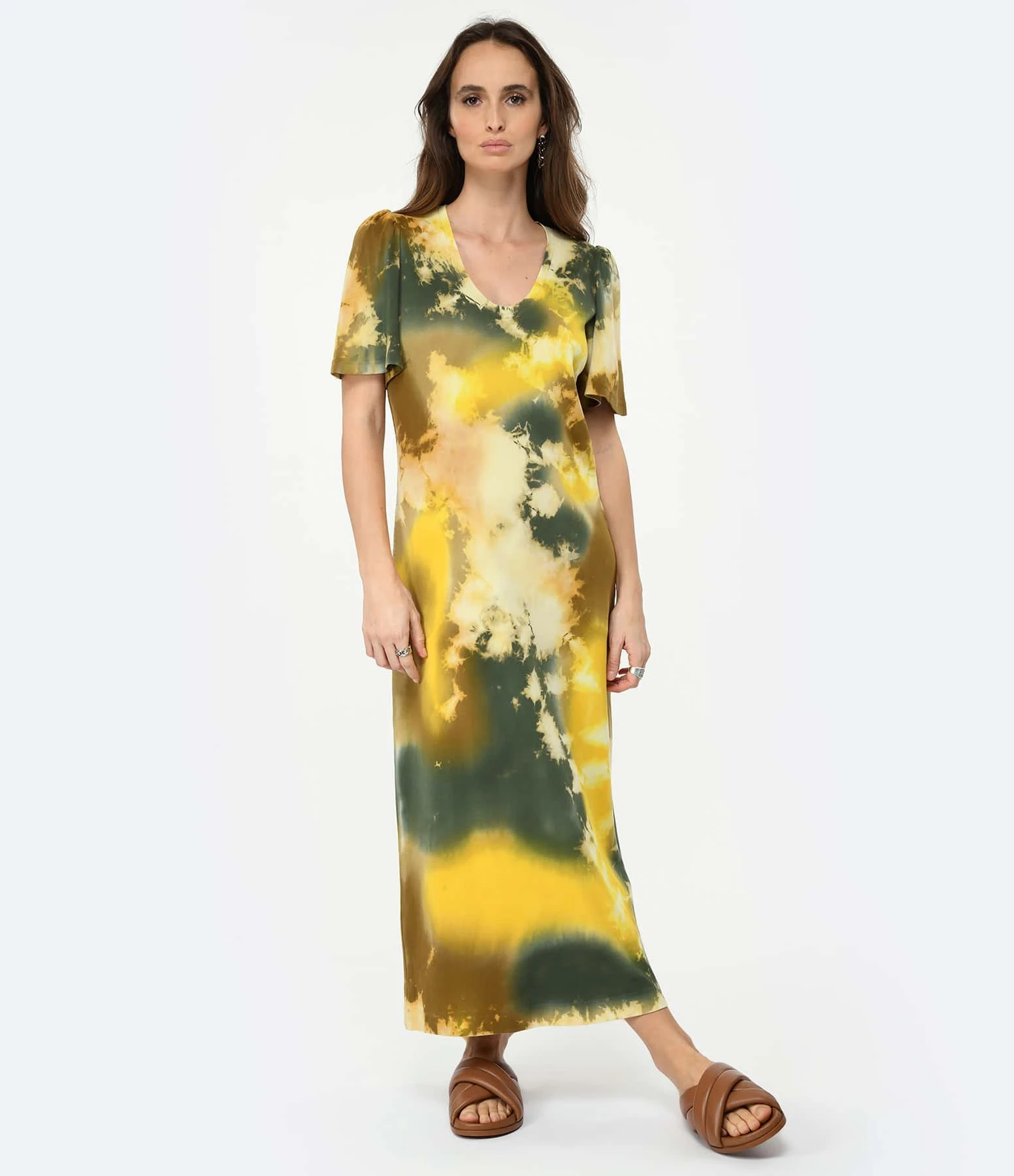 RAQUEL ALLEGRA Robe Longue New Flutter Jaune 5 RAQUEL ALLEGRA Robe Longue New Flutter Jaune – Image 3