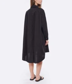 ROBERTO COLLINA Robe Chemise Coton Noir -ANINE BING Boutique rcoll look20220118 359