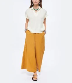 ROBERTO COLLINA Top Coton Écru -ANINE BING Boutique rcoll look20220119 2