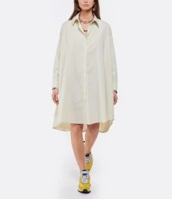 ROBERTO COLLINA Robe Chemise Coton Beige -ANINE BING Boutique rcoll look20220126 321