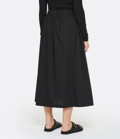 ROBERTO COLLINA Jupe Mi Longue Noir Poches -ANINE BING Boutique rcoll look20230118 221