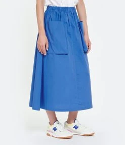 ROBERTO COLLINA Jupe Mi Longue Bleu Poches 10 ROBERTO COLLINA Jupe Mi Longue Bleu Poches -ANINE BING Boutique rcoll look20230228 241