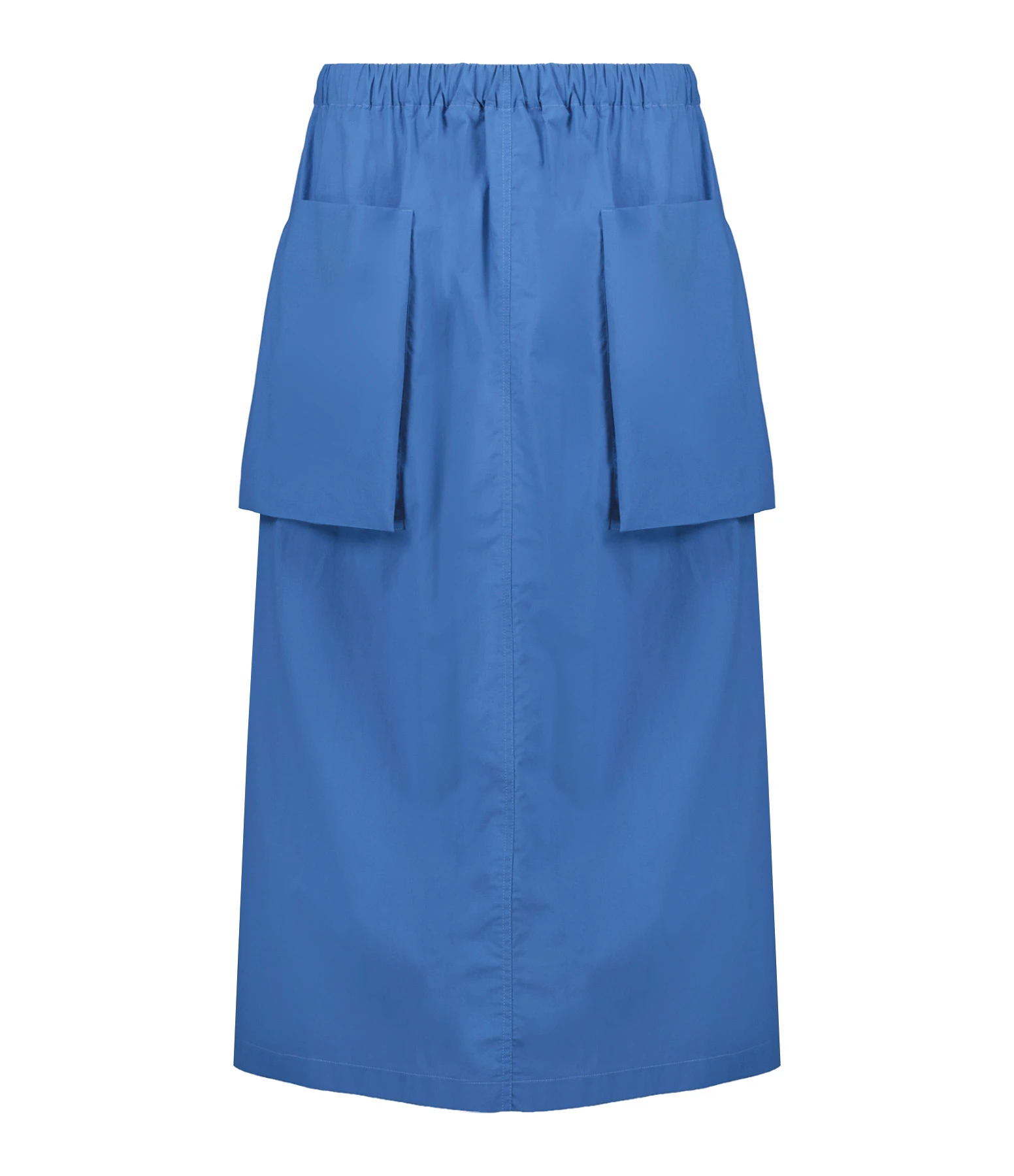 ROBERTO COLLINA Jupe Mi Longue Bleu Poches 3 ROBERTO COLLINA Jupe Mi Longue Bleu Poches