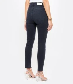 RE/DONE Jean Crop Taille Haute Noir Délavé -ANINE BING Boutique redon look20200617 125