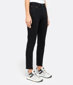 RE/DONE Jean Crop Taille Haute Noir 11 RE/DONE Jean Crop Taille Haute Noir -ANINE BING Boutique redon look20200908 63