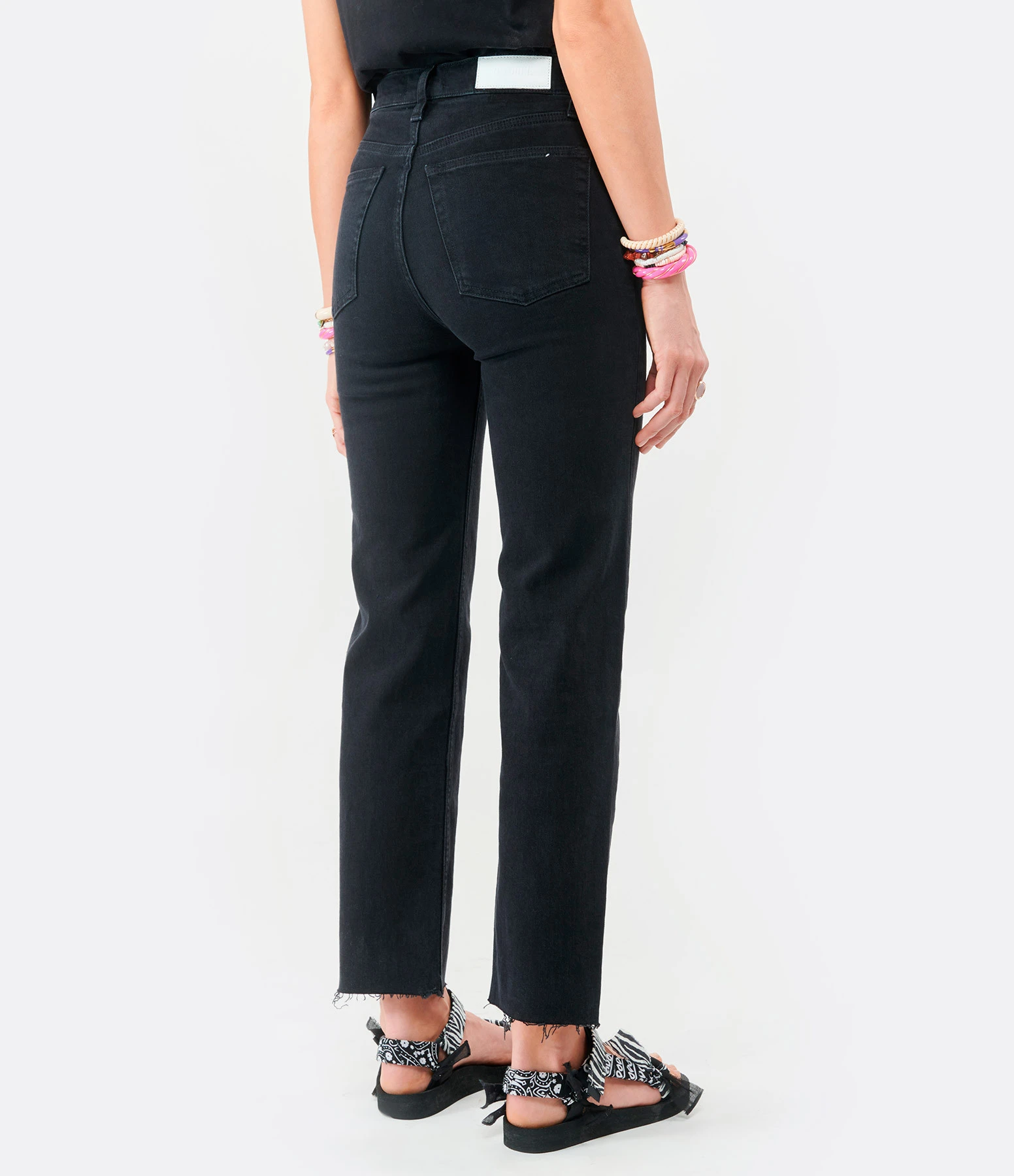 RE/DONE Jean 70s Stove Coton Noir Délavé 7 RE/DONE Jean 70s Stove Coton Noir Délavé – Image 5